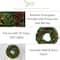 24" Clear LED Mixed Pine & Berries Christmas Wreath